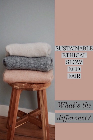 Ethical, Sustainable, Fair and Slow Fashion | Differences Explained